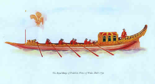Royal Barge Frederick Prince of Wales 1732 Jubilant